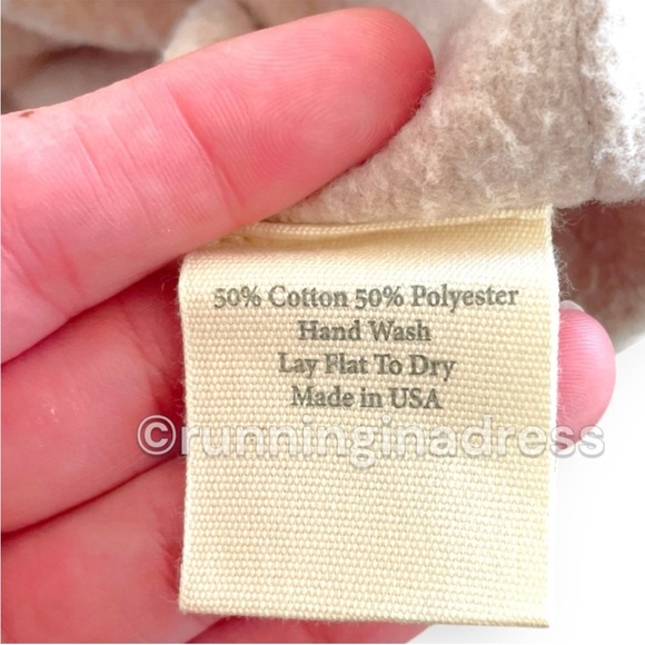 NWT Free People X Tricia Fix Stripes And Stars Pullover Size Large Tan Blue Red - Picture 12 of 15